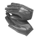 Swift Wear Anti-Slash Kevlar Lined Police Fire Resistant Leather Workwear Protection Gloves Heat Resistance Security SIA (S, Black)