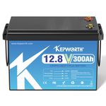 KEPWORTH 12.8V 300Ah LiFePO4 Battery, Rechargeable Lithium Batteries, UP to 4000+ Deep Cycles, Grade A Lithium Iron Phosphate Cells, for Golf carts, Trolling Motor, Boat, Rv, Solar, Off-Grid…