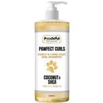 Poochiful Pawfect Curls Dog Shampoo Sensitive Skin 500ml. Dog & Puppy Shampoo and Conditioner From 8 Weeks Pro Grooming Products for Dogs. Detangle Pet Shampoo Suitable for Sensitive Itchy & Dry Skin