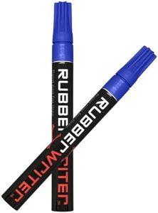 ColorLugs RubberWriter Paint Pen for Car Tires | Oil-Based Marker for Tire Lettering | Waterproof Ink | Fast Drying | Medium Size Tip | Apply at Home | Color: Blue | Pack of 2 Pens