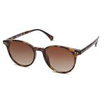 SOJOS Small Round Classic Polarized Sunglasses for Women Vintage Style UV400 Lens MAY SJ2113 with Tortoise Frame/Gradient Brown Lens