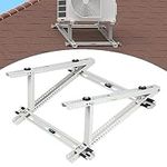 Flehomo Air Conditioner Rooftop Mount Bracket for Mini Split Air Conditioners Heat Pump System, Adjustable Mounting Bracket for Rooftop, Heavy Duty Roof Bracket for 9,000-24,000 BTU