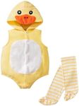 inBakjade Halloween Costume Toddler Boy Girl Animal Hooded Sleeveless Romper Duck Costume(3-6months)