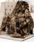 Everlasting Comfort Faux Fur Throw Blanket - Soft, Fluffy, Fuzzy, Plush, Thick, Minky Throws