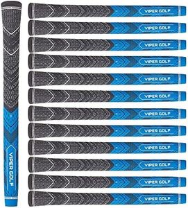VIPERGOLF Pro Multi Cord Golf Grip, Midsize/Standard Golf Club Grip Set, Super Stability, Multi Cord Rubber, All Weather Golf Grip (Pack Of 13) (Midsize)