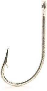 Mustad Classic Forged Duratin Tarpon Hook with Extra Short Shank (Pack of 100), 1/0