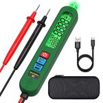 MAXRIENY Smart Digital Multimeter Tester Rechargeable Pen-Type Voltmeter Diode Resistance Continuity Frequency V-Alert Live Check Voltage Tester with Flashlight