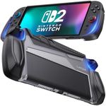 Lmcpa Dockable Case for Nintendo Switch 2 (2025)[7.9 inch] - TPU Grip Protective Cover for Switch Next Gen 2025 Console & Joy-Con Controller Accessories - Black