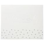 C.R. Gibson BA3-24591 Gender Neutral Welcome Baby's First Year Keepsake Calendar, 11" W x 18" H, Gray and Silver