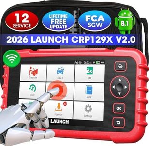 2026 Elite Launch OBD2 Scanner CRP129X V2.0 FCA AutoAuth Car Scanner, 12 Resets Scan Tool, 4 Systems Diagnostic Scanner, Multiple PIDs, AutoVIN, Battery Test, Lifetime Free Updates, 5 Years Backup