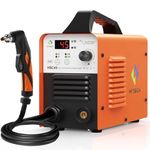 HITBOX Non HF Plasma Cutter, 45A Plasma Cutters 110/220V Non Touch Pilot Arc Plasma Cutter Machine, Digital Display IGBT Inverter Metal Plasma Cutting Machine, 1/2" Clean Cut & 2T/4T(HBC45)