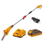 INGCO 20V Cordless Pole Saw 8"(20cm), Brushless Motor, 11m/s, Oil Tank 70ml, With 1Pcs 2.0Ah Battery And 1Pcs Charger