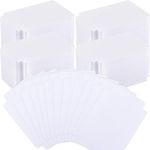 Lewtemi 450 Pcs Trading Card Dividers Trading Card Page Dividers with Tabs Playing Card Separator PP Divider Cards, White, 2.7 x 3.8 Inch