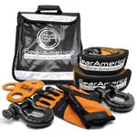 GearAmerica Off-Road Recovery Kit Black D-Ring Ultimate 4x4 Winching Accessories