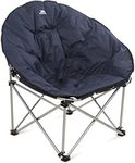 Trespass Folding Moon Chair Round Cushioned Camping Seat Oversized with Carry Bag 80cm L x 100cm W x 100cm H Tycho