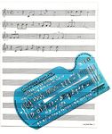 Song Writer's Composing Template for Music Notes & Symbols with Manuscript Staff Paper Tablet