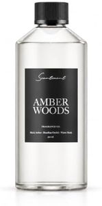 Scentiment Amber Woods Diffuser Oil - Premium Hotel Scent with Notes of Black Amber, Plum, & Crème de Cassis Home Scent, Aromatherapy Fragrance Oil Diffuser Refill - 16.91 fl oz (500 mL)