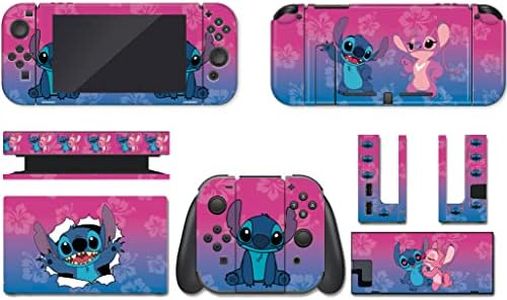 SadSkins Full Wrap Skin for Switch Anime Switch Protector Skin Cover Matte Vinyl Decal Stickers（Only Switch Standard）