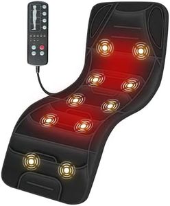 COMFIER Full Body Massage Mat Pad, Heating Vibrating Massage Chair Pad with 10 Vibration Motors, 5 Massage Modes and Auto Shut Off, Gift for Men Women