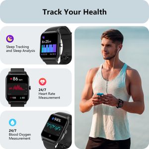 Smart Watch 1.8" HD Display – Alexa Built-In, IP68 Waterproof