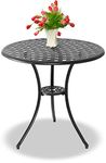 Centurion Supports OSHOWA Black Garden and Patio Cast Aluminium Bistro Table