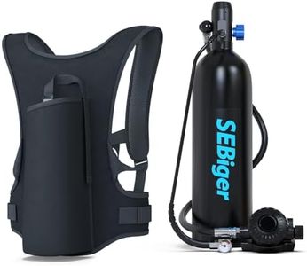 SEBiger Mini Scuba Tank 1.9L Support Up to 30 Minutes Underwater Breathing Reusable Diving Tank Kit with DOT Certified Pony Bottle for Underwater Exploration/Entertainment S700plus