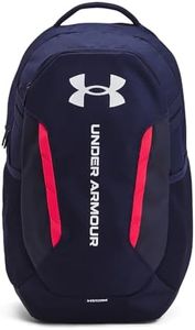 Under Armour Unisex-Adult Hustle 6.0 Backpack, (412) Midnight Navy/Midnight Navy/White, One Size Fits Most