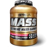 Gold Tech Nutrition Extreme Mass Gainer Protein Powder High Calorie Mass Gainer with Vitamins, Creatine Monohydrate and Glutamine. 2.75 kg (Strawberry)