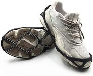 Ice Snow Grips, Anti-Slip Shoes Ice Grippers, Winter Walker Traction Device, Ice Spikes Traction Cleats Crampons for Running,Hiking,Climbing,Fishing,Running