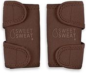 Sports Research Sweet Sweat Arm Trimmers for Men & Women | Increases Heat & Sweat Production to The Bicep Area | Includes Mesh Carrying Bag (Terra, Small)