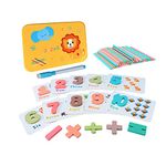 Cubelelo Maths Learning Kit | Learn Math & Counting with Flashcards and Numbers | Wooden Arithmetic Interactive Educational Fun Activity Kit for Kids Ages 3 and Up (Multicolor)