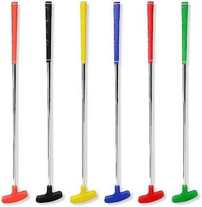 Crestgolf 6pcs Two Way Junior Golf Putter Kids Putter Both Left and Right Handed Easily Use 5 Sizes for Ages 3-5 6-8 9-12 13-15 Adult (27 inch)