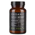 KIKI Health 100% Raw Organic Goji Berry Powder 70g | Premium, Certified Organic Superfood from Qinghai-Tibet Plateau | High in Vitamin C & Iron, Suitable for Vegans | Nourish Your Body Naturally