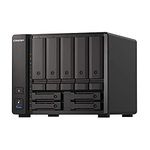 QNAP TS-h973AX-8G 9 Bay Desktop Hybrid Storage NAS Enclosure - 8 GB RAM, AMD Ryzen Quad-Core, 2.2 GHz Processor - Supports U.2 NVMe SSD and 10GbE/2.5GbE Connectivity