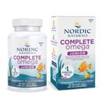 Nordic Naturals Complete Omega Junior | 283 Mg Omega 3 Fish Oil For Kids | EPA & DHA Supplement With Gla, Oa | Fish Oil Omega 3 6 9 Dietary Supplement | Fish Oil Lemon Flavour | 90 Softgel (Mini)