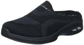 Skechers Women's Commute Time-in Knit to Win Clog, BBK, 11