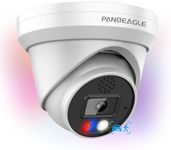 PANOEAGLE 4K 8MP Full Color IP PoE Camera F1.0 Aperture, Active Deterrence Turret IP Security Camera Outdoor, Two-Way Audio, Human/Vehicle Detection, 98ft Color Night Vision, 2.8mm Lens, IP67