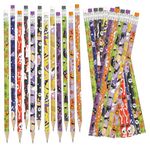 CCINEE 36pcs Halloween Pencils Ghost Pumpkins Halloween Wooden Pencils with Eraser for Trick or Treat Halloween Party Supply School Office