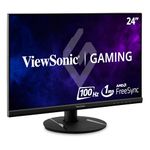 ViewSonic Omni VX2416 24 Inch 1080p 1ms 100Hz Gaming Monitor with IPS Panel, AMD FreeSync, Eye Care, HDMI and DisplayPort , Black