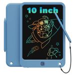 TEKFUN LCD Writing Tablet Kids Toddler Toys, 10 inch Colorful Doodle Drawing Board Drawing Tablet, Kids Travel Learning Toys Birthday Gifts for 2 3 4 5 6 7 8 Years Old Boys Girls Toddlers (Navy)