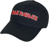 Rock Off Iron Maiden Embroidered Logo Baseball Cap Black