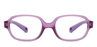 Hooper By Lenskart For Kids Age 2-5 yrs| Purple Zero Power Bluecut & Antiglare Computer Eyeglasses For Eye Protection And Strain | Full Rim Oval | HP E15972S