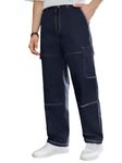 Ben Martin Men's Cargo || Men Cargo Pants || Men Cargo Pants Denim || Dark Blue Cargos for Men Size 30