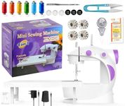 JAXHOM Mini Sewing Machine With Table Set I Electric Silai Machine With Extension Table, Foot Pedal, Adapter And Sewing Kit