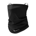 Oscenny Snoods for Men,Stable Earloop for Better Locked Thermal,Stretch Soft Lined Fleece Long Size Cover Nose Neck Mouth and Ears for Skiing Cycling Motorcycle Running Biking Winter