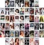 Lana Singer Del Rey Music Album Cover Posters 50Pcs Posters Aesthetic Pictures for Room Aesthetic Wall Decor Wall Art Gift for Teens and Fans 4×6 Inches, black (Lana Singer Del 02)