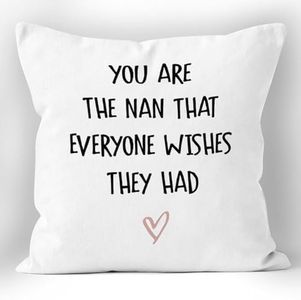 XUISWELL Nan Gifts Pillow Covers 18x18,Nan Gifts from Grandkids,Best Nan Gifts,Nan Birthday Gifts,Grandma Gifts,Best Grandma Gifts,Grandma Gifts from Grandchildren,Grandma Birthday