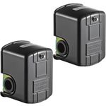 2 Pack Pressure Switch for Well Pump, Well Pressure Switch 20-40 psi, Water Well Pressure Switch 1/4" Female NPT Black