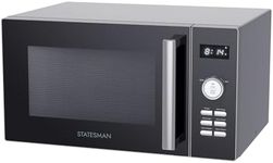 Statesman SKMC0925SS Digital Combination Microwave with Grill and Convection, 900 W, 25 Litre, Stainless Steel Interior,11 Power Levels, 10 Auto Cooking Programmes, 95 Minute Timer, Stainless Steel