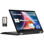 Lenovo ThinkPad L13 Yoga 2-in-1 13.3" Touch Screen Laptop, Intel i5-1145G7, 16GB RAM, 1.16TB Storage(1TB SSD+160GB Docking Station), Iris Xe Graphics, Backlit KB, Fingerprint Reader, Win 11, Black